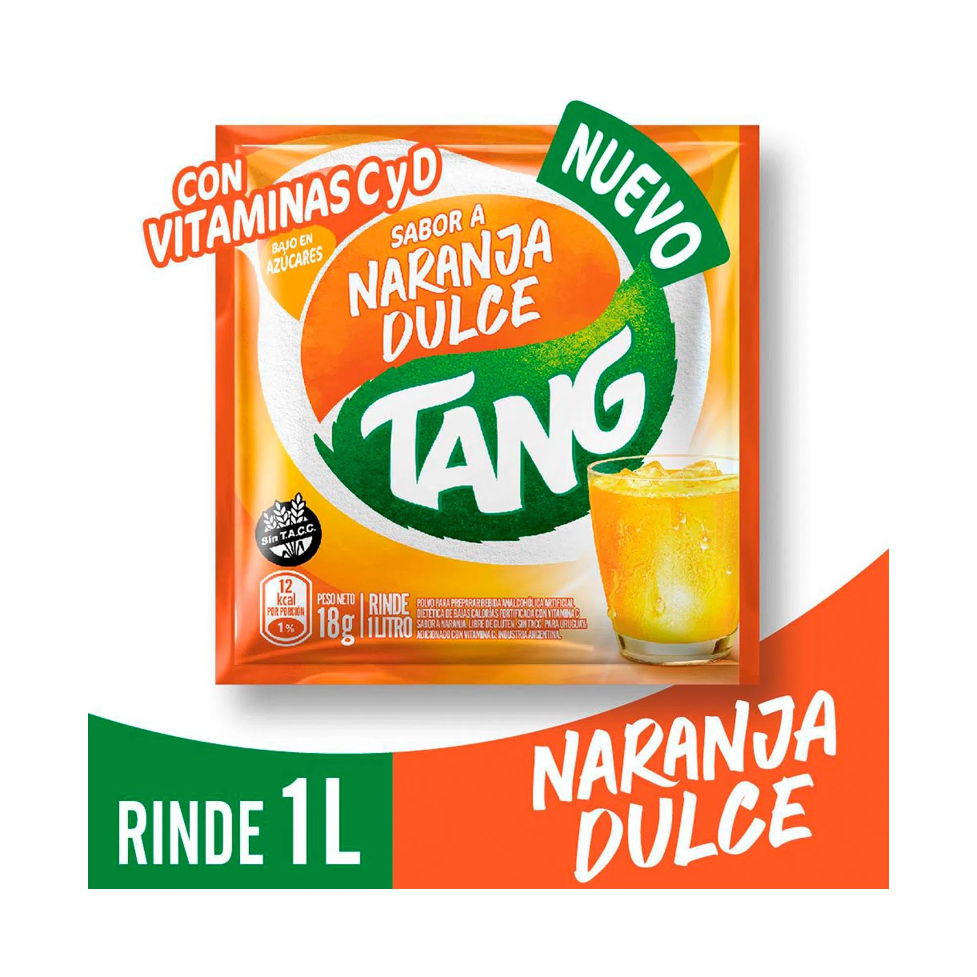 JUGO EN SOBRE TANG NARANJA DULCE